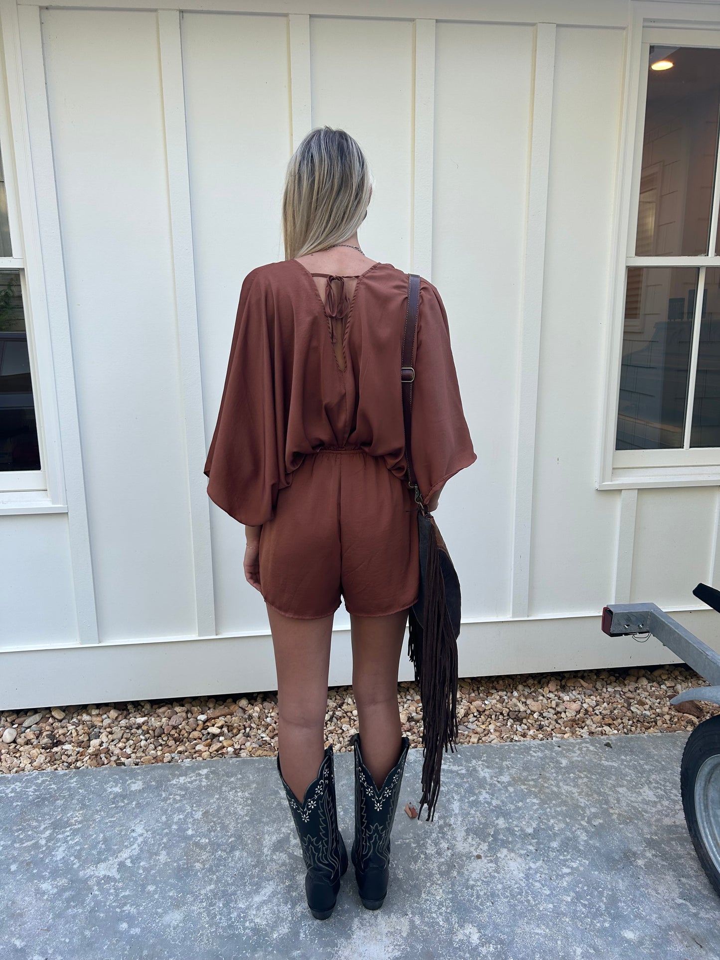 Cheyenne Satin Romper