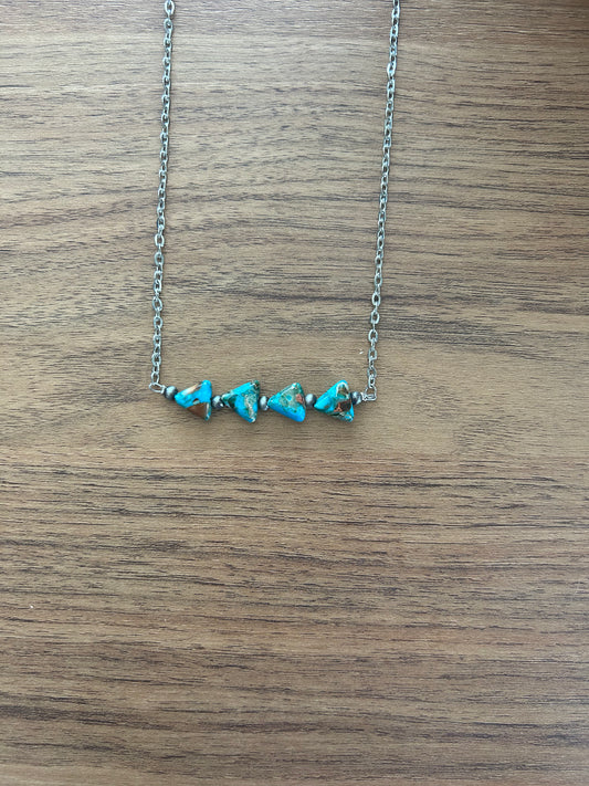 Turquoise Arrowhead Choker Necklace