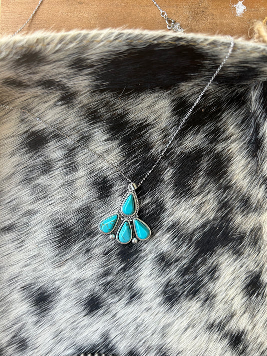 Turquoise Sprout Necklace