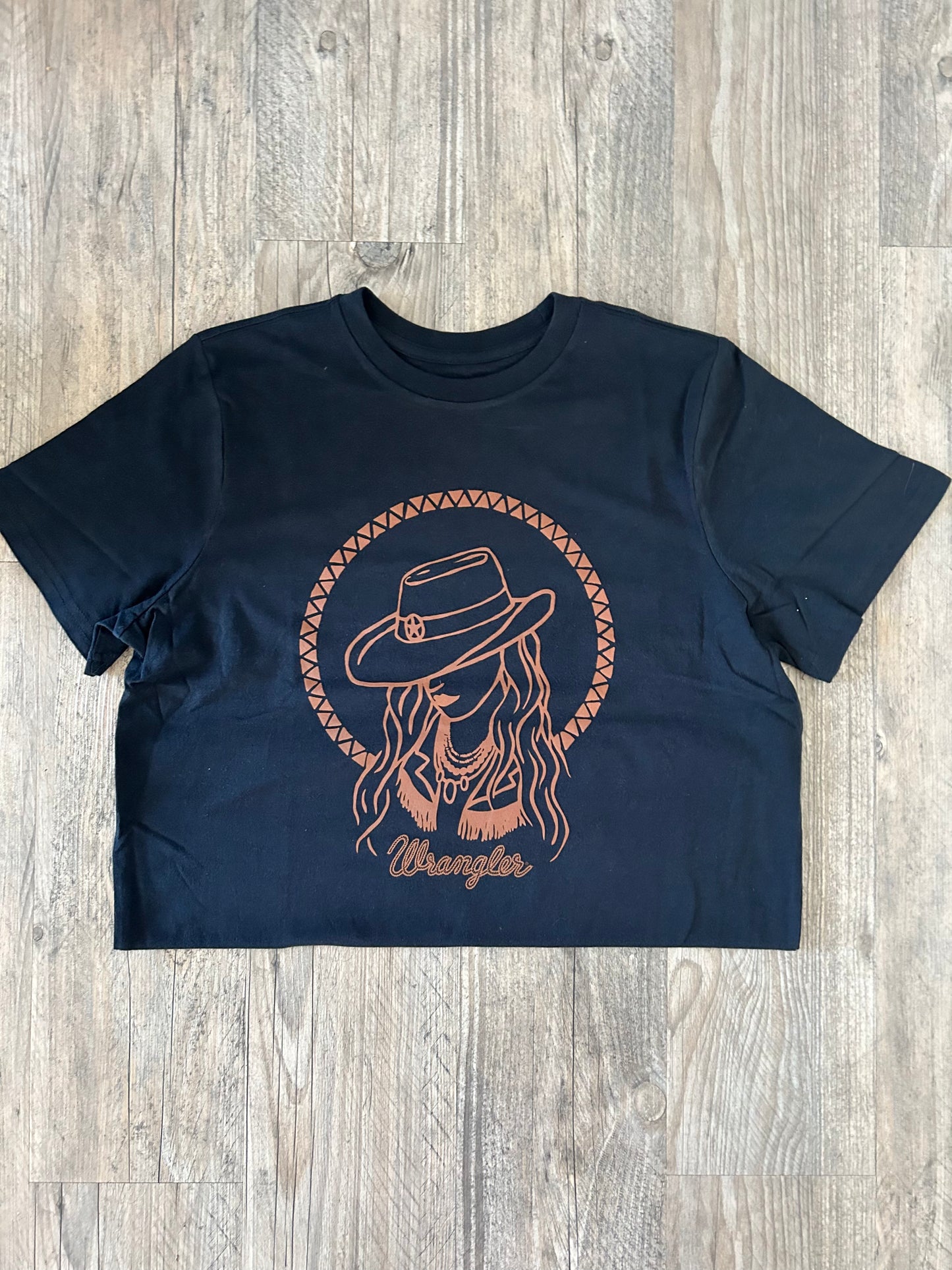 Black and Brown Wrangler Tee