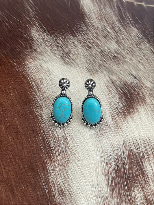 Turquoise Post Earrings