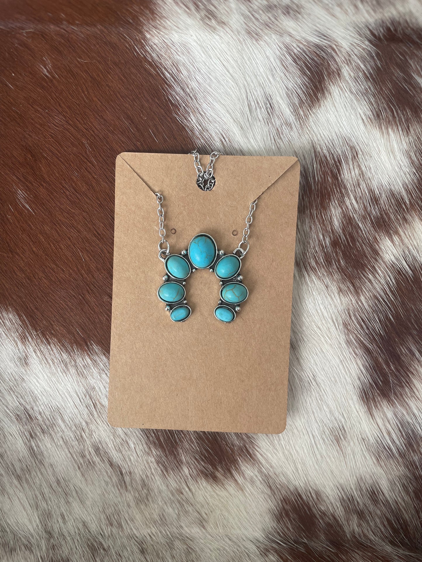 Turquoise Squash Blossom Necklace